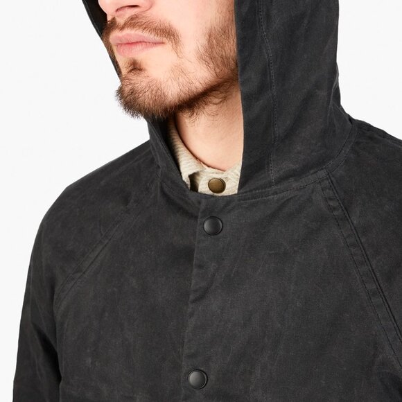 Rogue Territory Hooded Waxed Ridgeline Jacket  Graphite XXL RGT - Picture 6 of 13